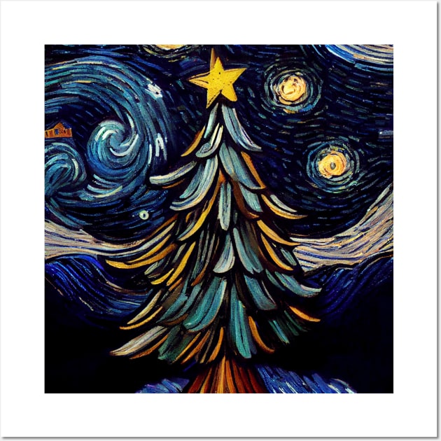 Van Gogh Starry Tree 02 Wall Art by BarrySullivan